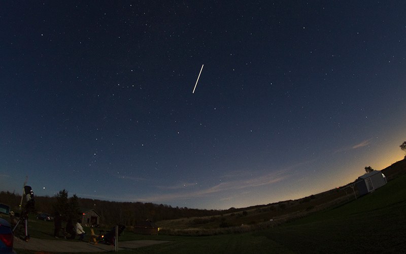 ISS pass over the CAO by Bill Longo