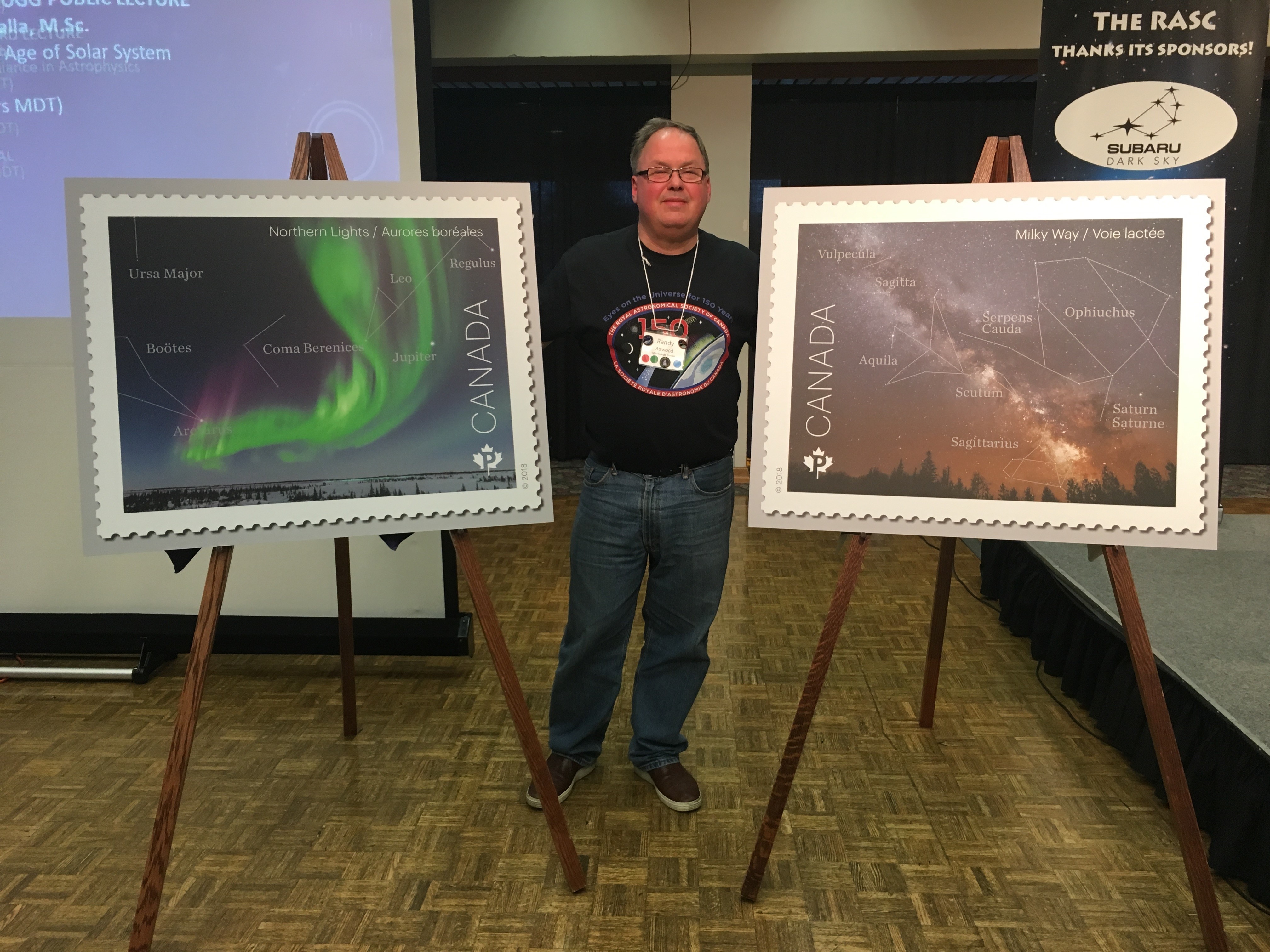 Unveiling RASC150 Canada Post stamps