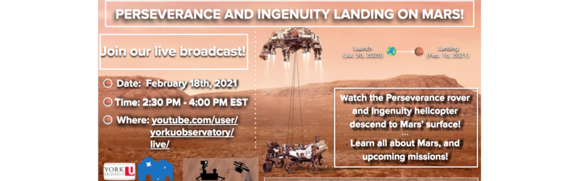 Perseverance and Ingenuity Landing on Mars!