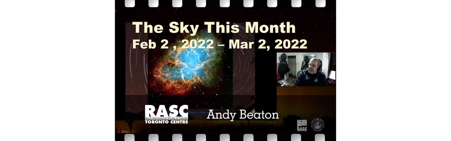 The Sky This Month Feb 2 - Mar 2, 2022 with Andy Beaton